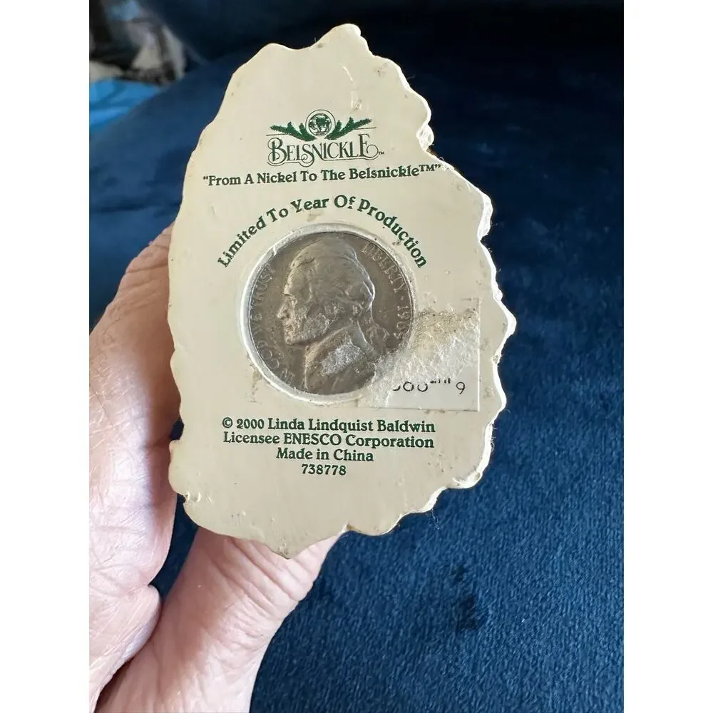 Belsnickle Limited Edition 2000 Santa Riding Polar Bear Christmas Ornament‎ Coin